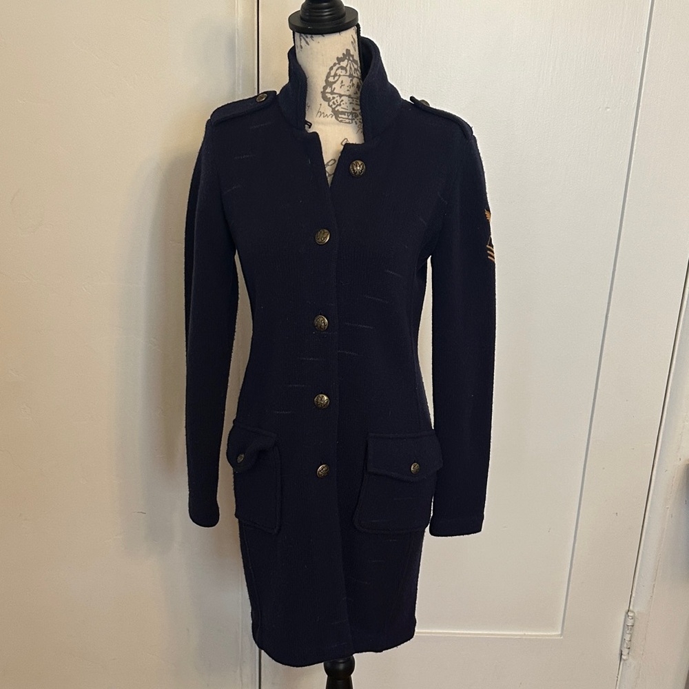 Ralph Lauren Jeans Navy Wool Coat
